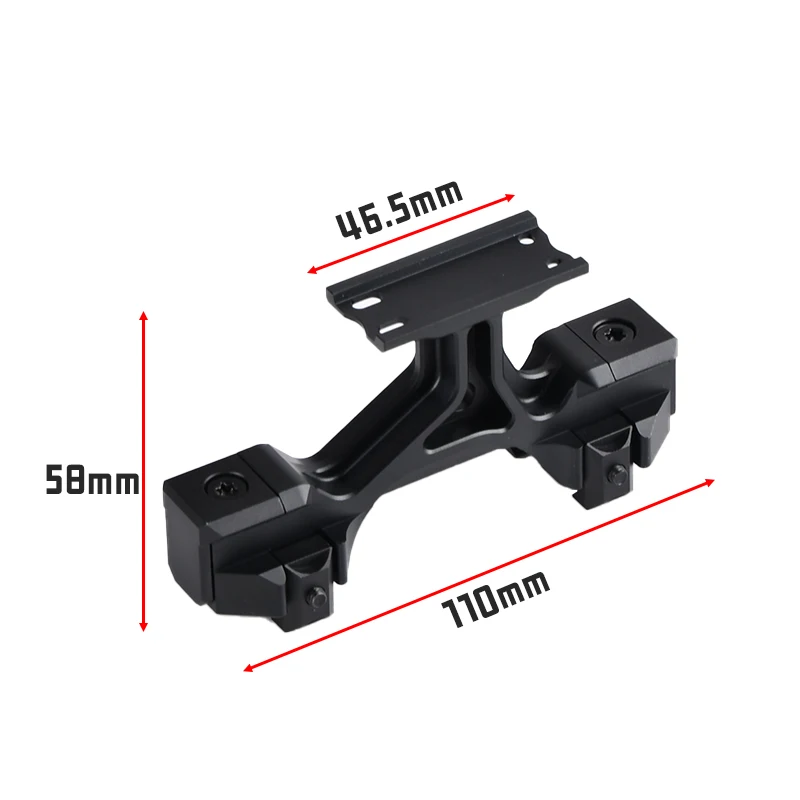 Riel Picatinny elevado para mira de punto rojo airsoft montaje base - imagen 4