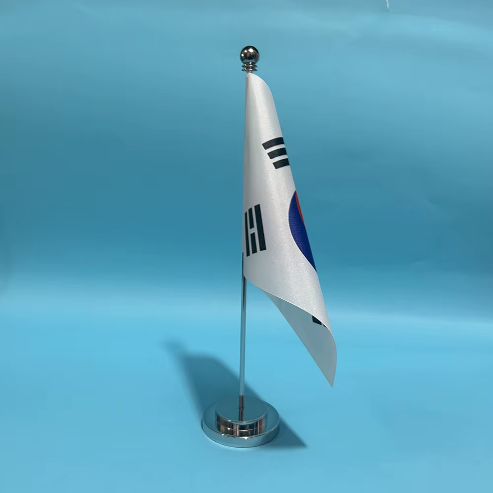 SKY Bandera nacional Corea del Sur escritorio poliéster resistente - imagen 3
