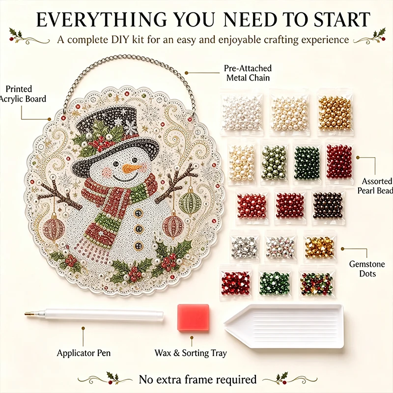 Atrapasol navideño 3D con cuentas y cadena metálica para ventana - imagen 5