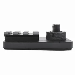 Adaptador bípode riel Picatinny perno giratorio 3 ranuras base goma