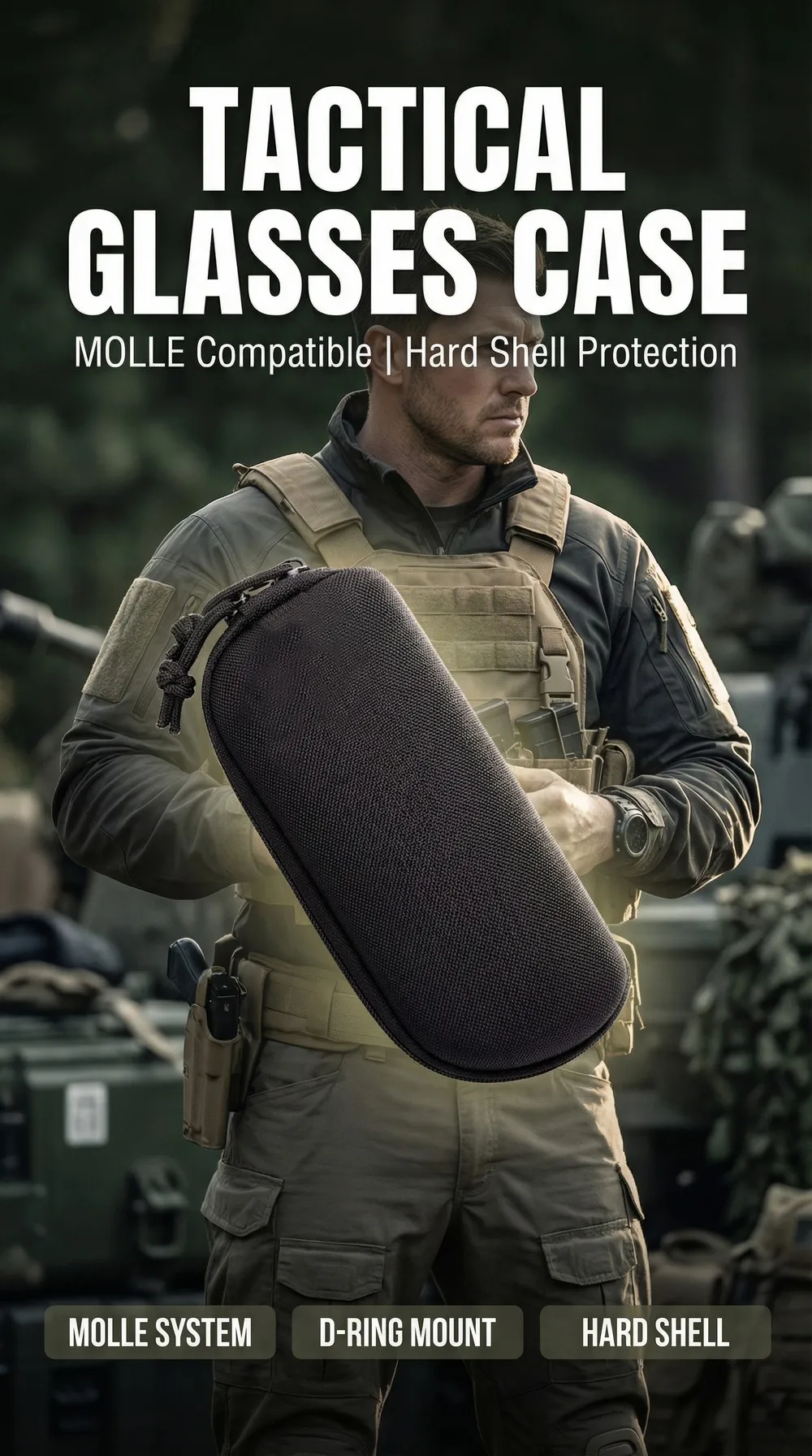 Estuche táctico con diseño compacto