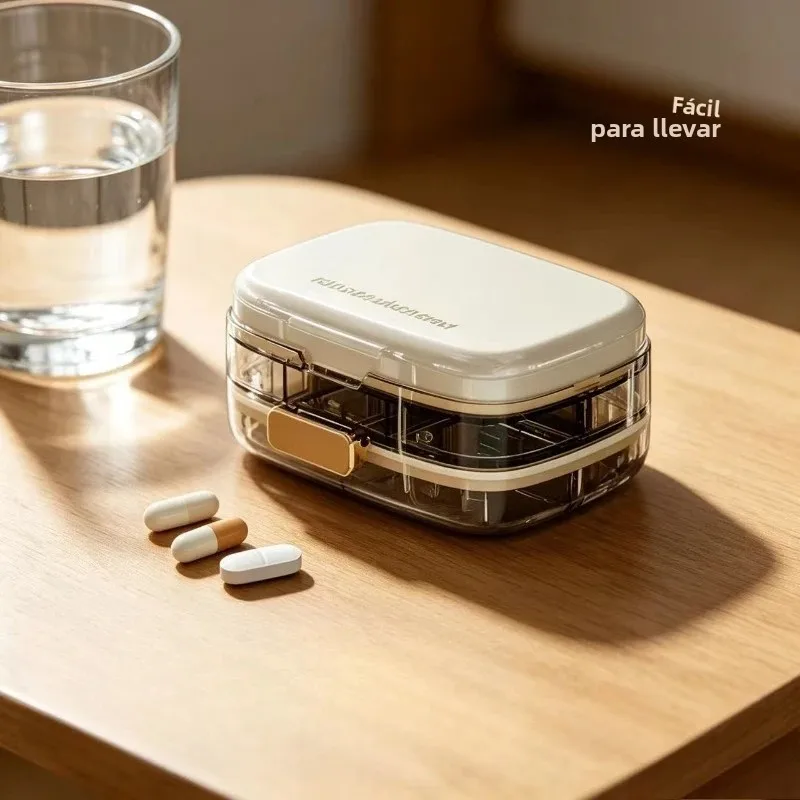 Pastillero portátil organizador semanal para medicación diaria - imagen 3
