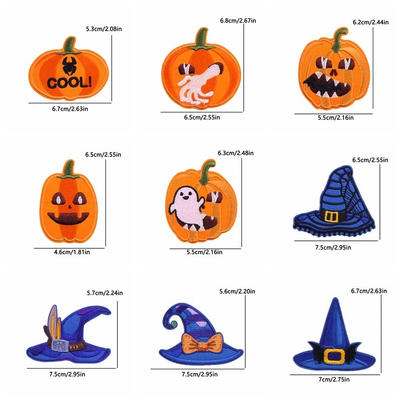 Parche bordado termoadhesivo Halloween rosa – Dibujos para planchar - imagen 2