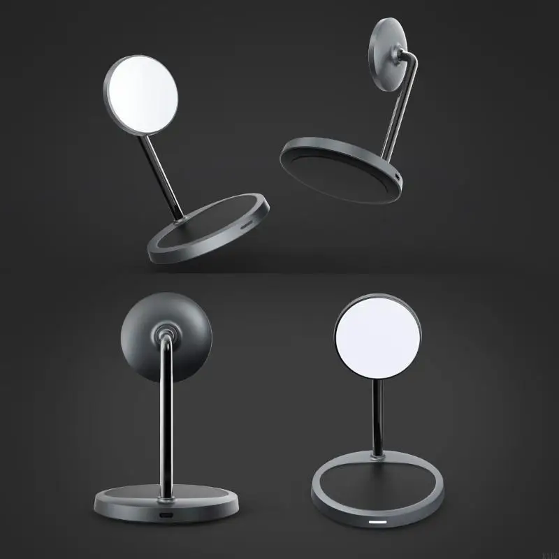 Cargador inalámbrico magnético carga rápida con soporte ajustable - imagen 2
