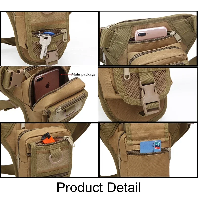Bolsa táctica de pierna impermeable multiusos - imagen 4