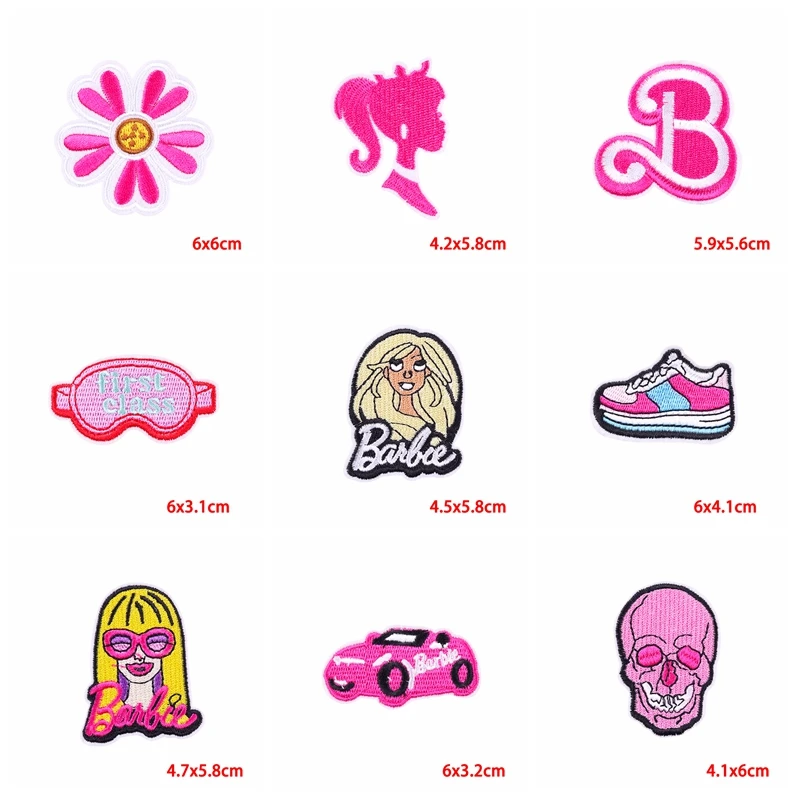 Parche bordado decorativo rosa para ropa y bolsos – Insignia para coser - imagen 4