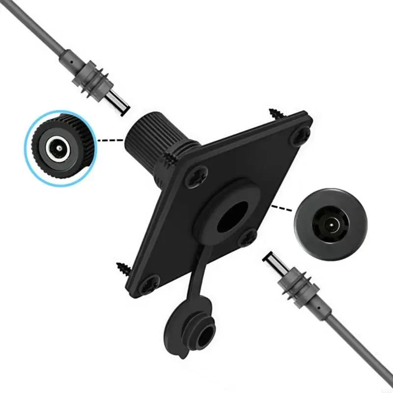 Alimentador 12 V empotrable con tapa – Toma corriente 5 A 60 W para rack - imagen 5