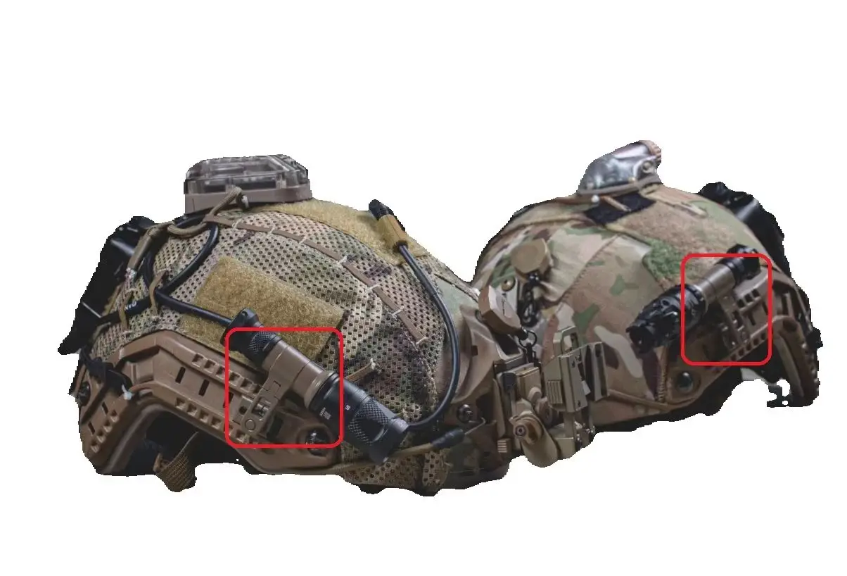 Casco táctico SS M-Ax CAG con linterna SureFire y soporte MAX - imagen 2