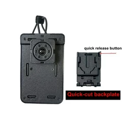 Funda táctica para walkie talkie MOLLE con clip de cinturón