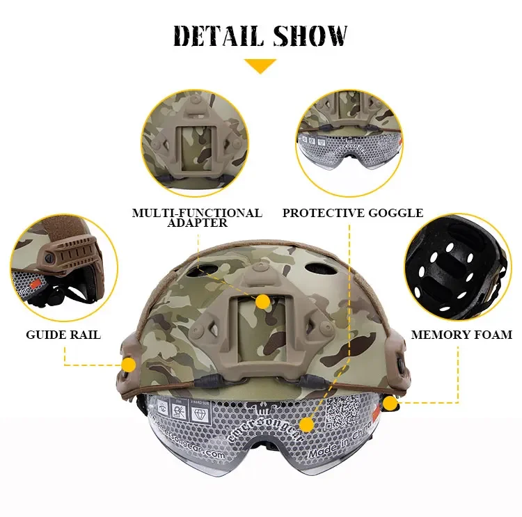 Uso del casco en partida de airsoft