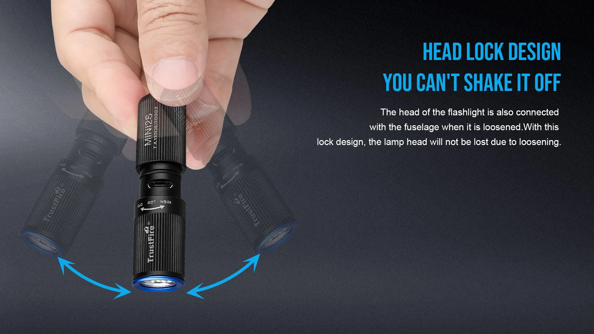 Linterna impermeable nivel IPX8