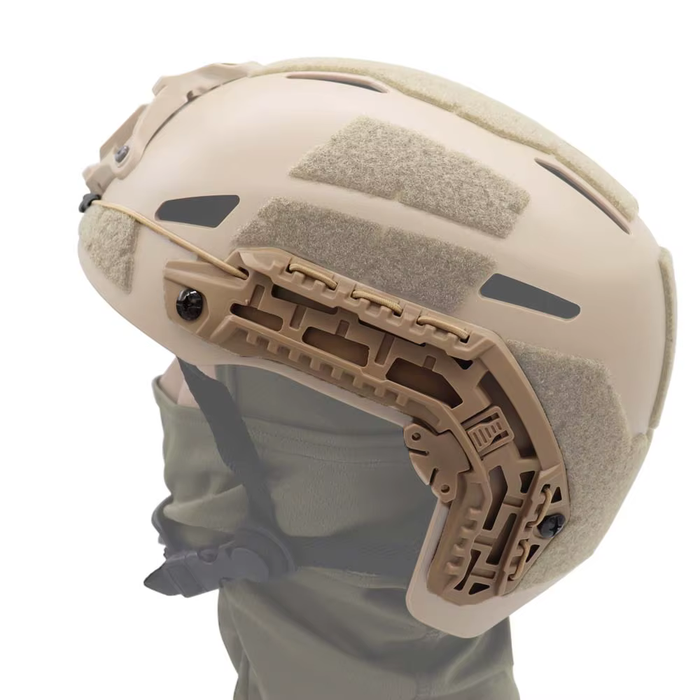 Riel de montaje lateral para casco táctico negro