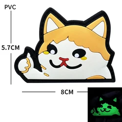 Parche MOLLE bordado estilo gato para mochila