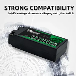 VSVAW Batería LiPo con conector T y carcasa rígida
