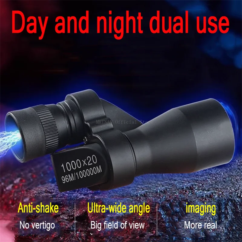 Mini telescopio monocular portátil en color negro