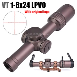 VT Tactical mira telescópica antivibración retícula roja iluminada