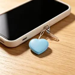 Limpiador pantalla móvil colgante corazón, abalorio de limpieza
