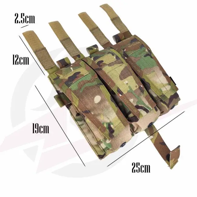 Porta-cargadores triple M4 compatible JPC AVS MOLLE - imagen 2
