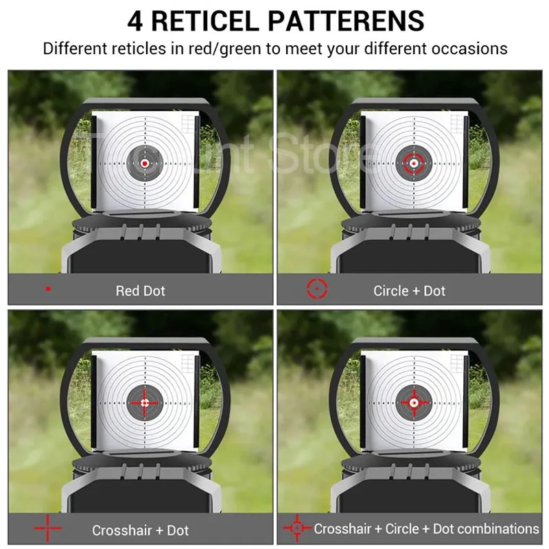 Mira punto rojo y verde MI AK Mount HD101 – Colimador réflex 4 puntos - imagen 3