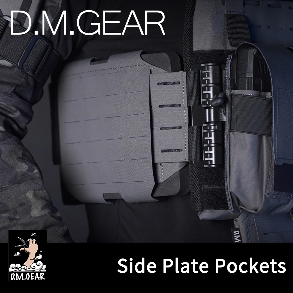 DMgear Portaplacas laterales para chaleco táctico MOLLE - imagen 4