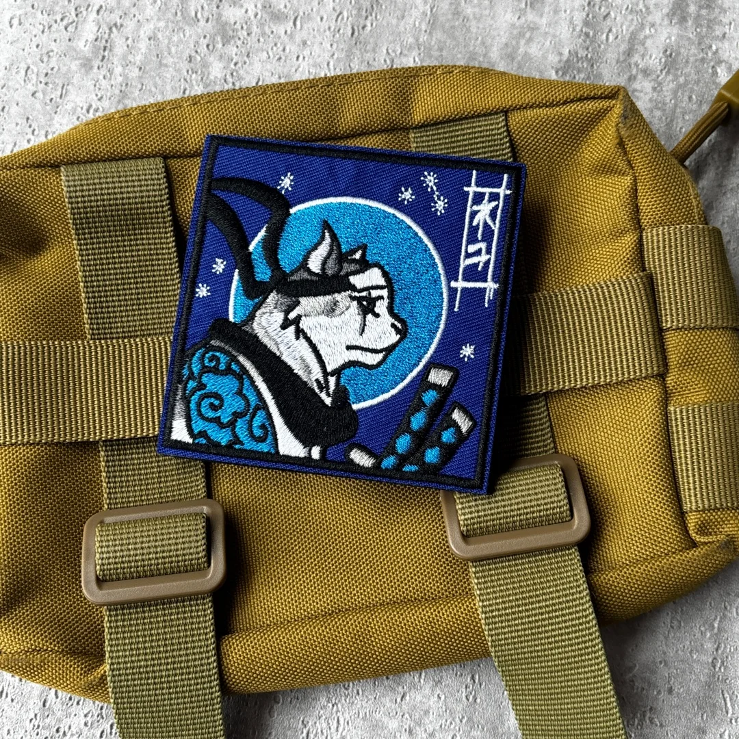 Parche táctico samurái ninja bordado para ropa y mochilas - imagen 5