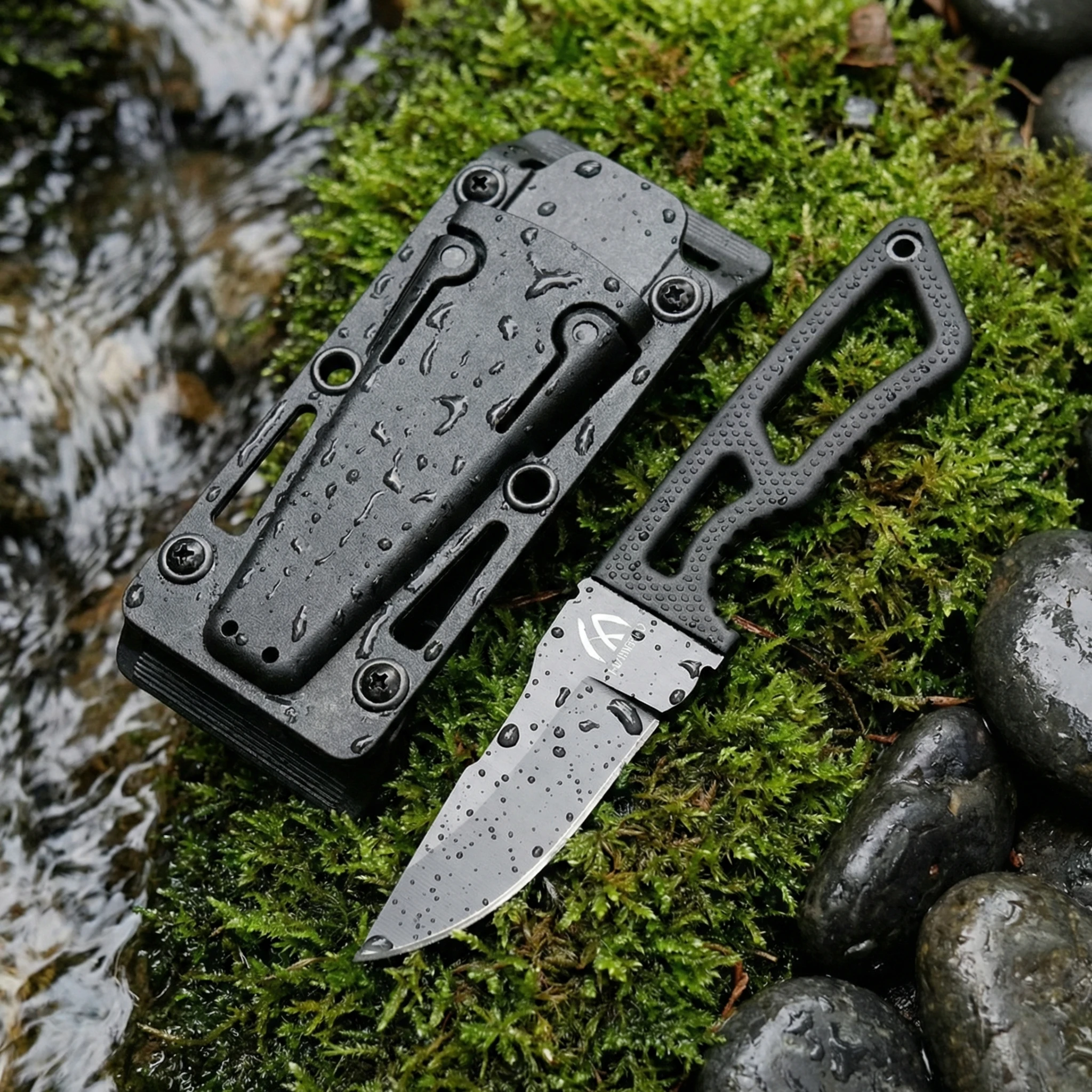 Cuchillo fijo camping y senderismo con funda - imagen 4