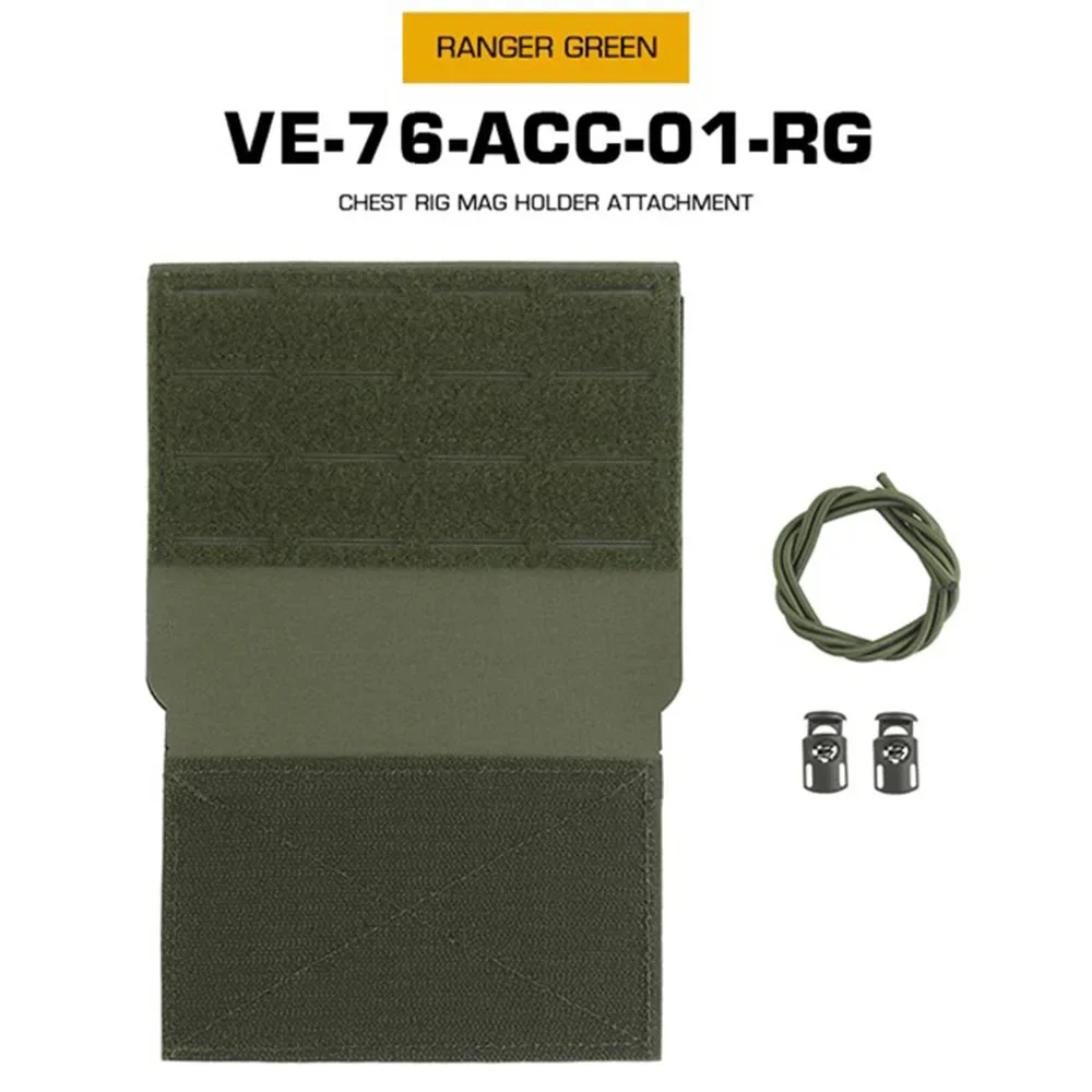 Panel táctico MOLLE con porta cargadores para chaleco - imagen 2