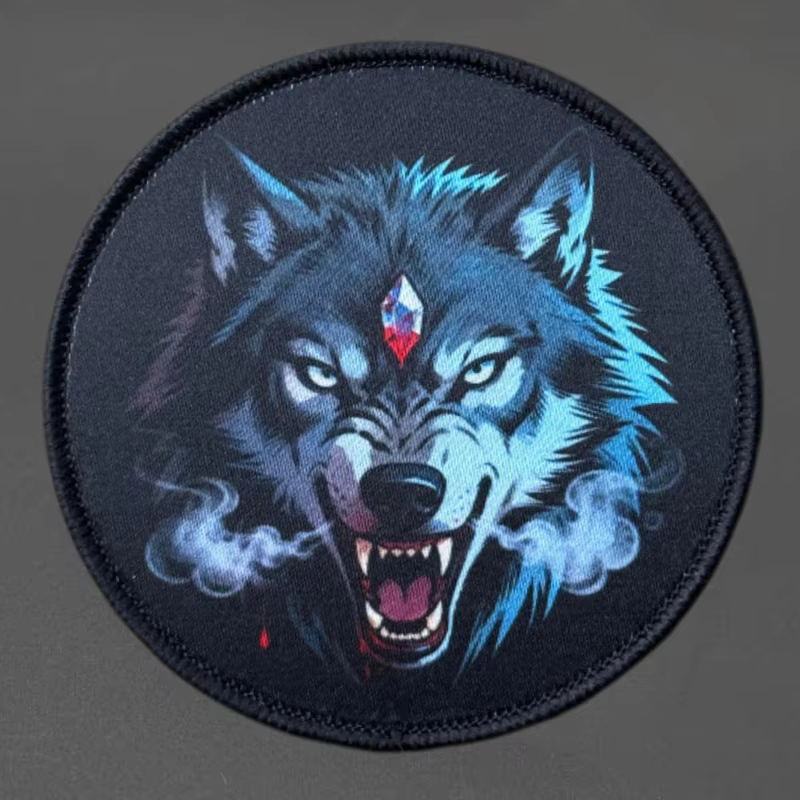 Parche táctico Wolfskopf con velcro