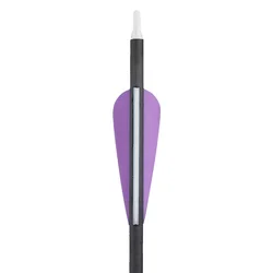 Flechas de carbono 31,8 pulg. puntas intercambiables y plumas TPU