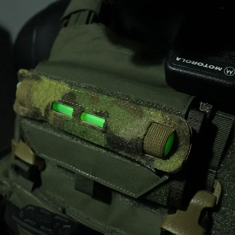 Bolsa táctica MOLLE EDC porta linterna fluorescente para chaleco