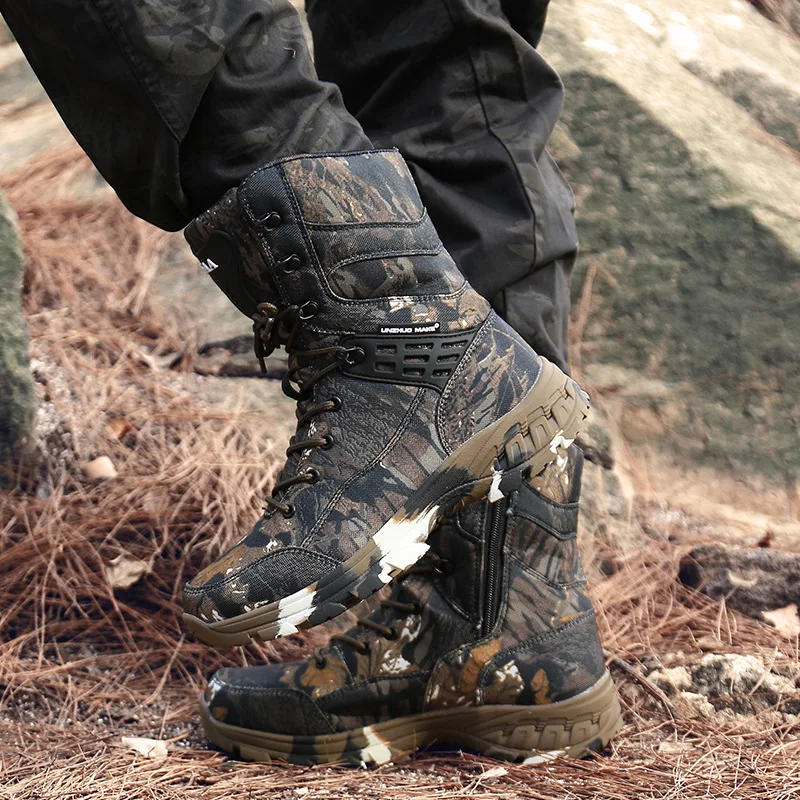Botas tácticas hombre camuflaje transpirables para desierto y combate - imagen 5