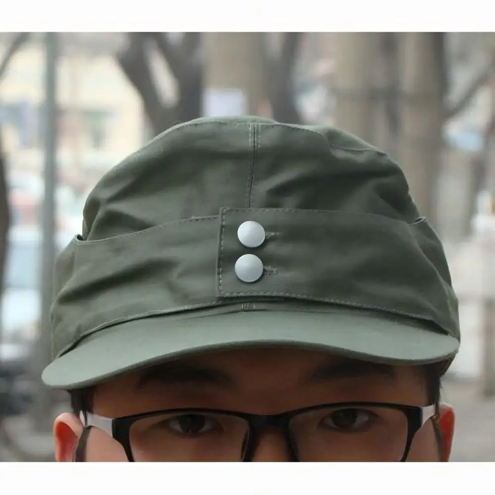 Sombrero táctico plegable estilo WWII verde - imagen 2