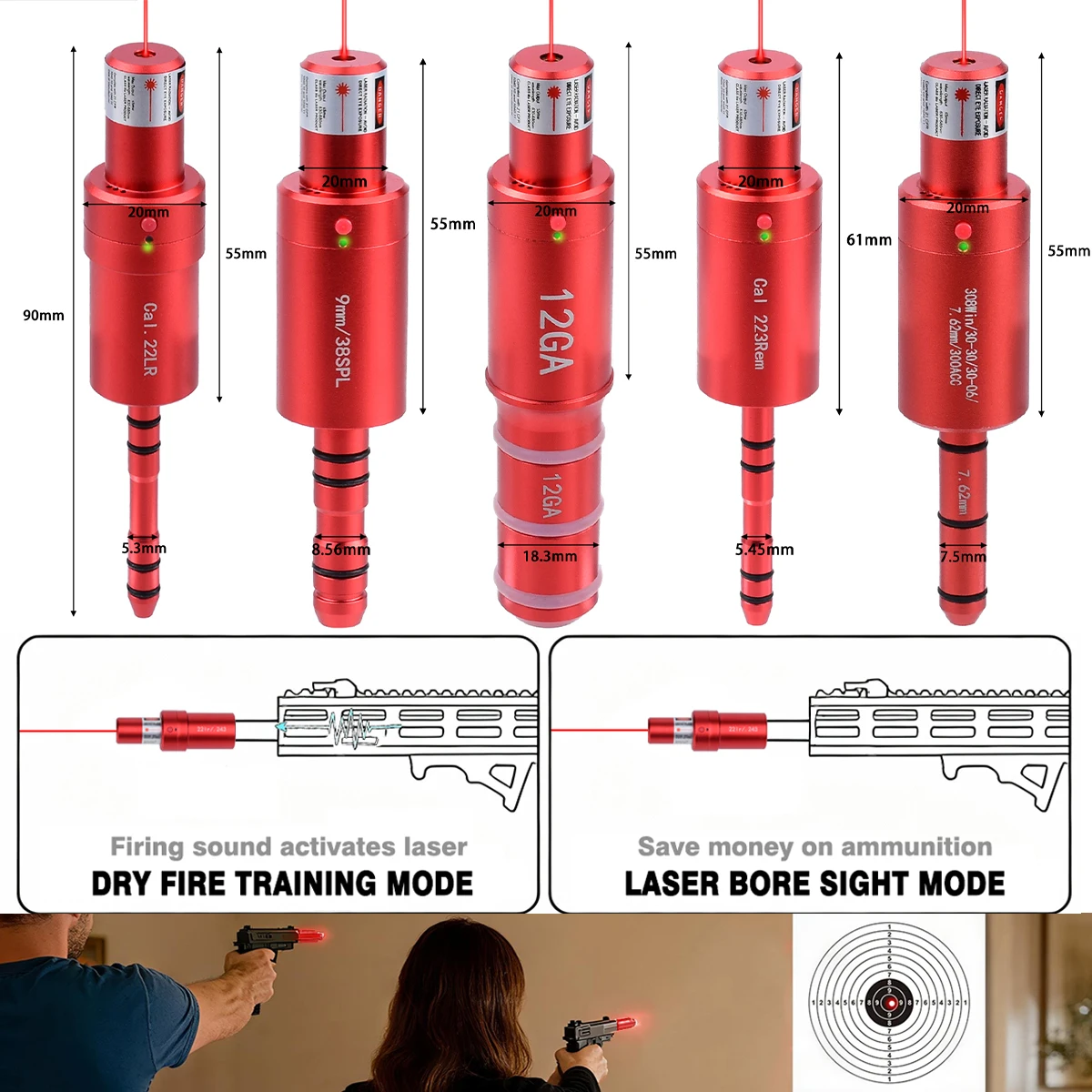 Láser de entrenamiento para calibración de armas con control por voz - imagen 5