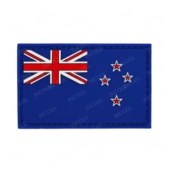 Parche reflectante bandera Nueva Zelanda – Kiwi bordado de PVC
