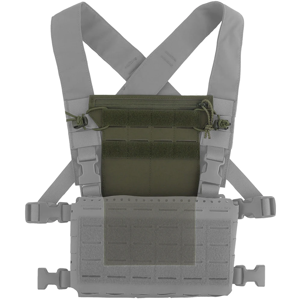 Panel frontal MOLLE modular para chaleco táctico con mapa y móvil - imagen 2