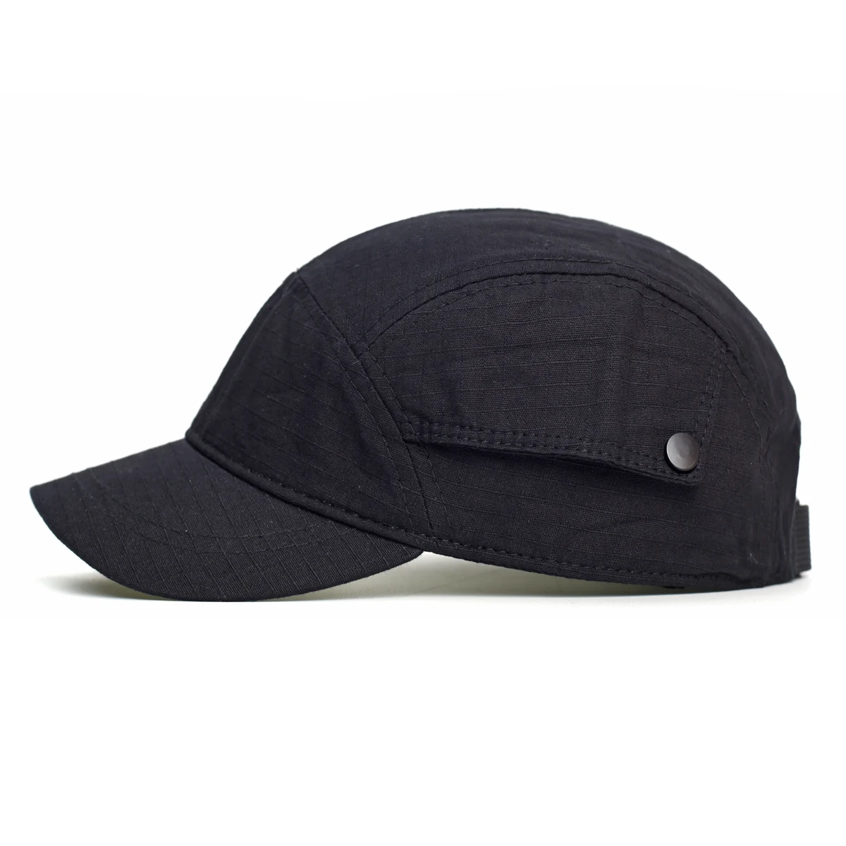 Gorra béisbol algodón ala corta perfil bajo ajustable