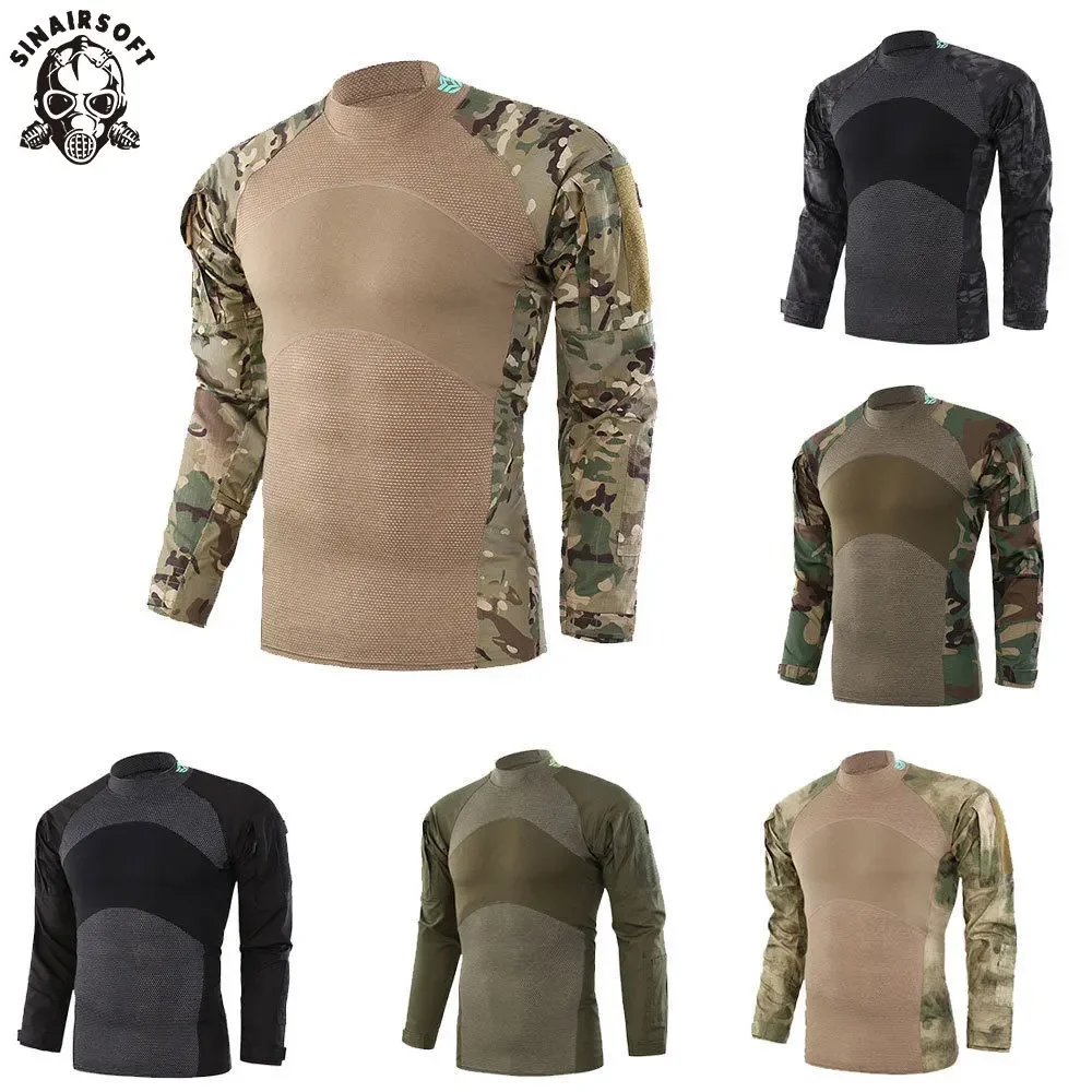 Camiseta táctica SINAIRSOFT manga larga antidesgarro camuflaje - imagen 5