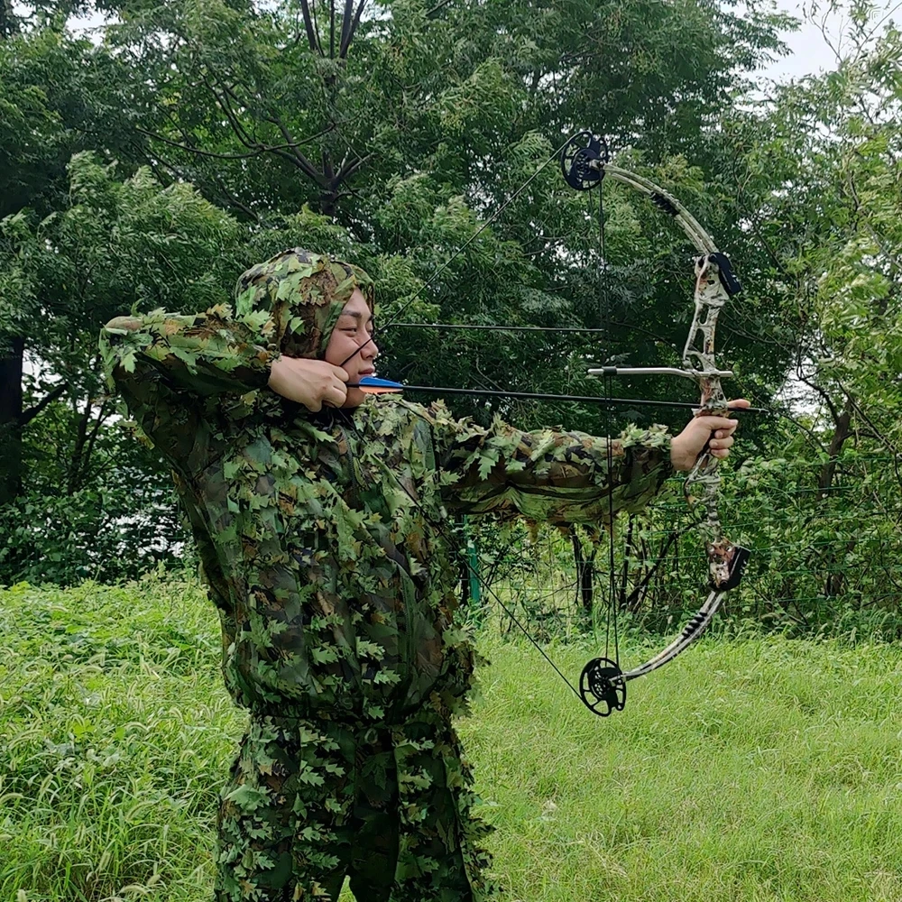 Ropa de camuflaje tipo ghillie bosques biónico hojas adhesivas - imagen 5