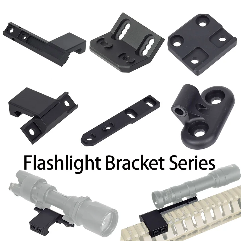 Soporte linterna táctica M300 M600 – Montaje riel MLOK 20mm - imagen 2