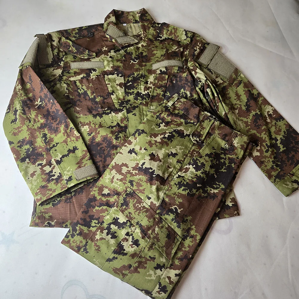 Conjunto uniforme táctico multibolsillo camuflaje algodón resistente - imagen 2