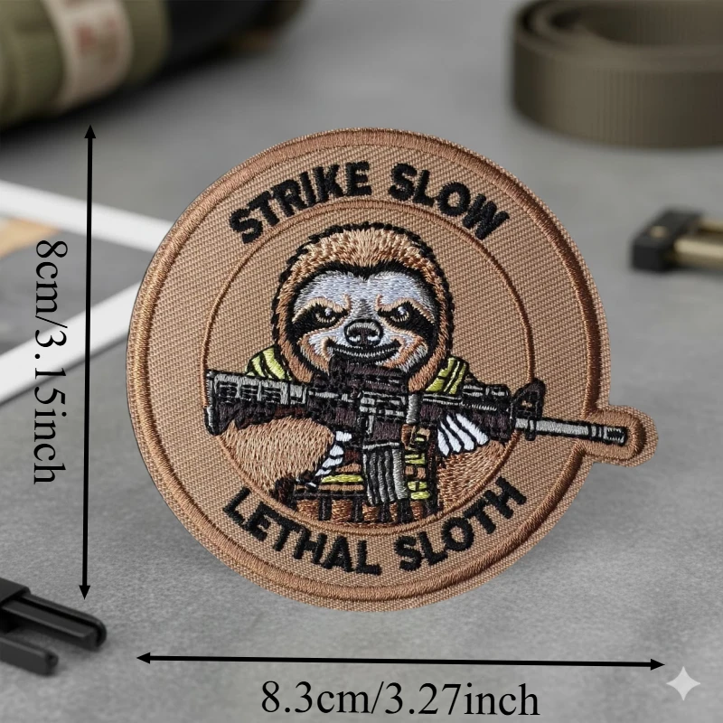 Strike Slow Otter parche táctico bordado con velcro para gorra