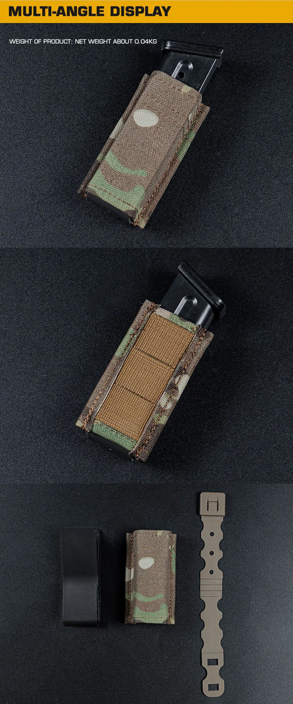 Detalle del sistema MOLLE y fijación