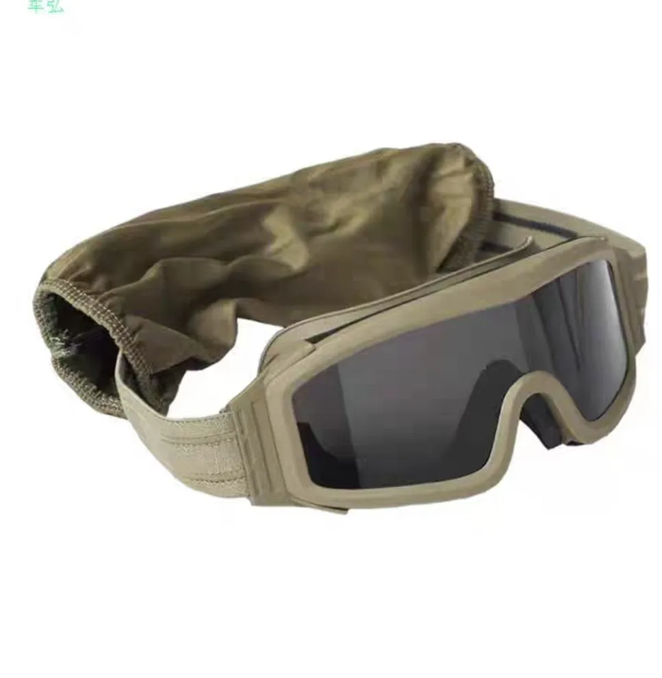 Casco táctico con lentes polarizadas antivaho mejorado y antiviento