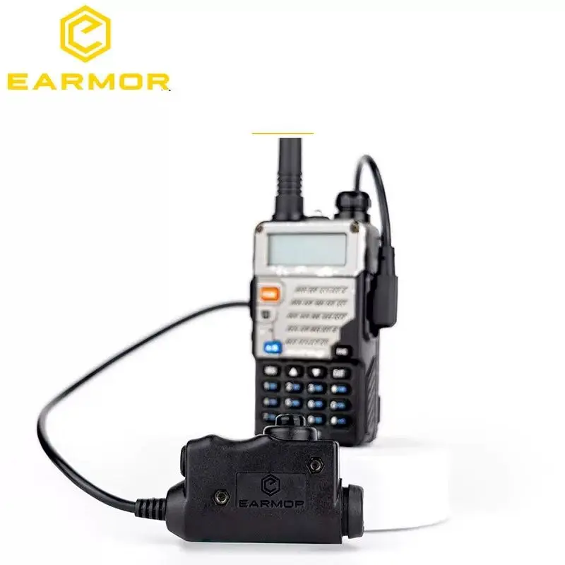 Adaptador PTT EARMOR M51 para auriculares tácticos Kenwood Baofeng - imagen 5