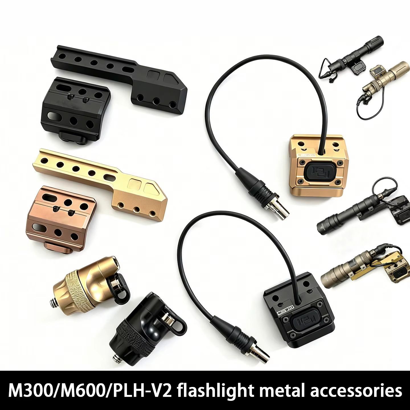 Cubierta interruptor presión linterna táctica SureFire M300 M600 - imagen 3
