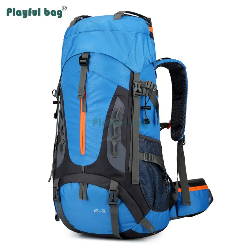 Mochila montaña 65L gran capacidad – Trekking camping resistente impermeable - imagen 2