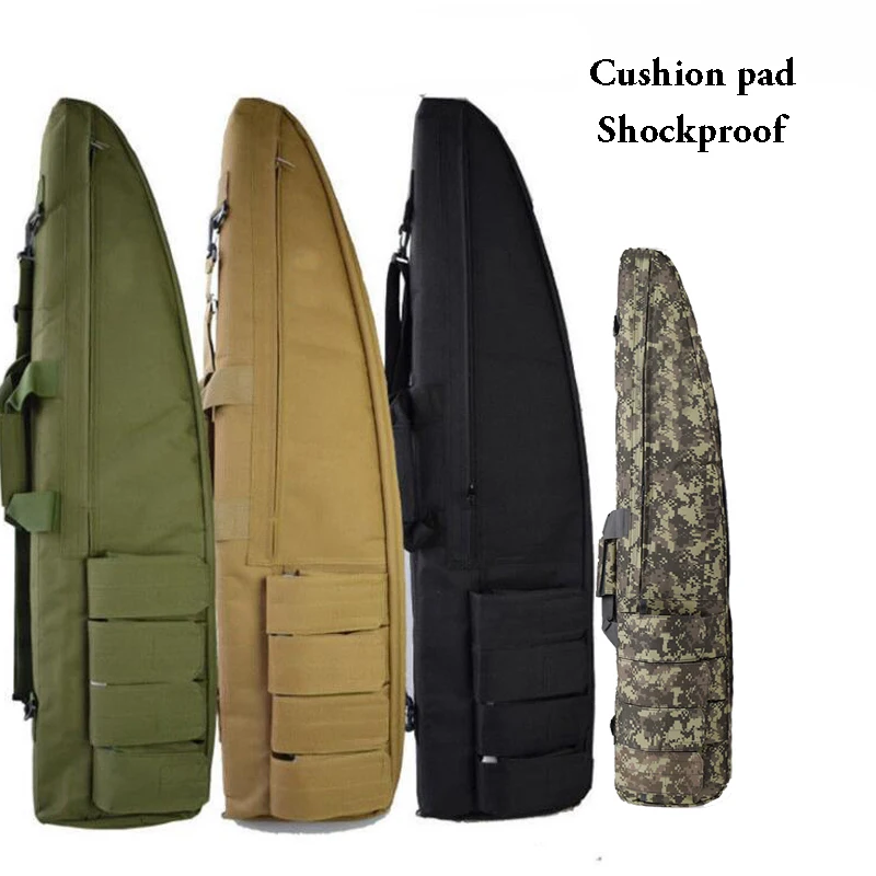 Funda para rifle de caza acolchada con correa única 98-118 cm