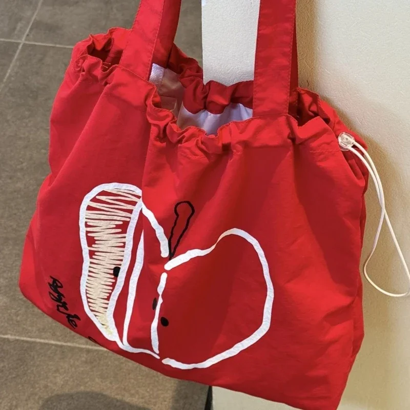 Bolsa táctica de lona con cordón gran capacidad para viajes