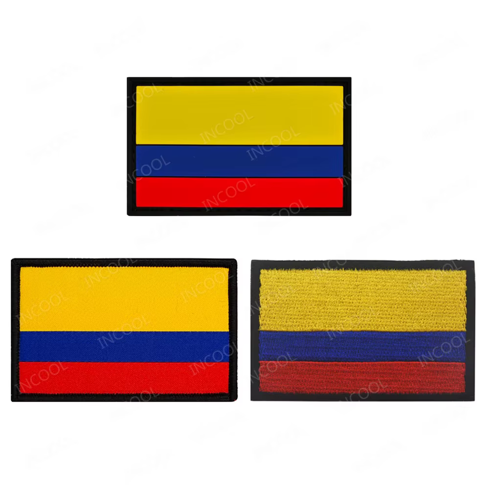 Parche bordado brazalete bandera colombiana para mochila táctica - imagen 4