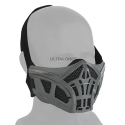 Máscara facial táctica media cara para airsoft y paintball